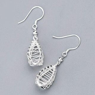 Metallic Fish Hook Earring