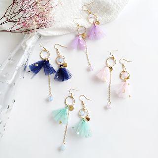 Non-matching Lace & Star Drop Earring