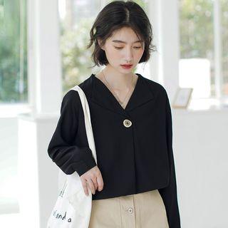 Long-sleeve One Button Shirt