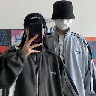 Couple Matching Logo Zip Jacket