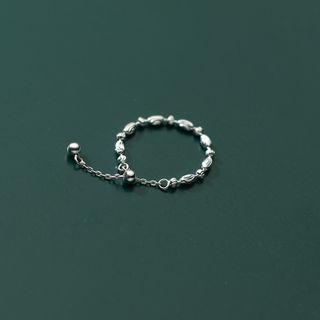 Beaded Ring 1pc - Silver - One Size