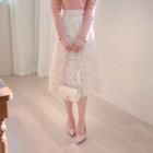 A-line Midi Floral Skirt