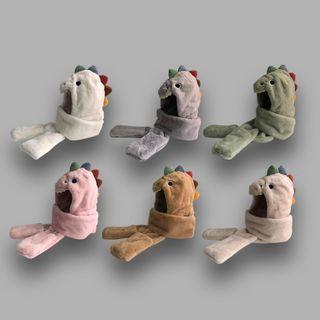 Dinosaur Hat With Scarf