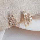 Rhinestone Zigzag Earrings