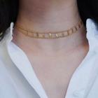 Layered Necklace 1pc - Gold - One Size