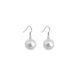 Faux Pearl Alloy Dangle Earring 1 Pair - E5288 - White - One Size