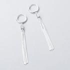 925 Sterling Silver Fringed Earring S925 - 1 Pair - One Size
