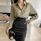 Loose-fit Crinkled Shirt