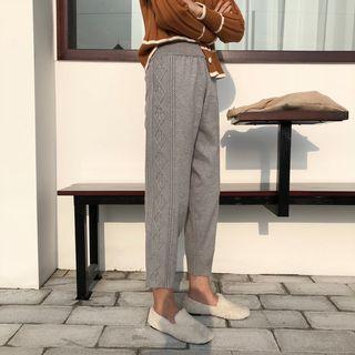Crop Knit Harem Pants