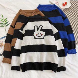 Striped Jacquard Sweater