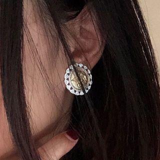 Angel Button Earring