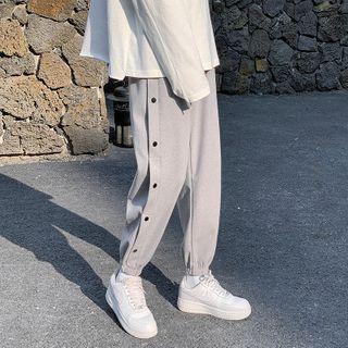 Snap Button Harem Pants