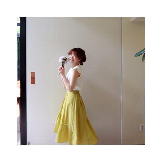 Band-waist Tiered A-line Skirt