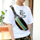 Studded Colour Block Waist Bag