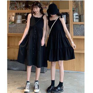 Dress Over-the-knee Maxi Skirt Suspender Skirt