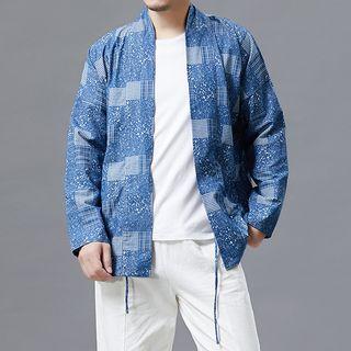 Print Tie-front Jacket