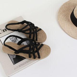 Strappy Woven Sandals