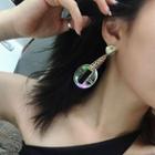 Chain Acrylic Dangle Earring / Clip-on Earring