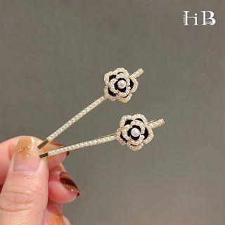 Faux Pearl Floral Hair Pin / Set