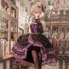 Halter-neck Ruffled Lace Trim A-line Lolita Dress