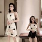 Spaghetti Strap Mini Dotted Dress / Dotted Camisole