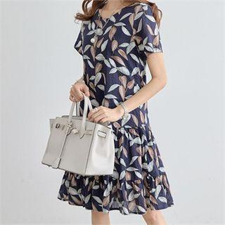 Patterned Tiered Dress