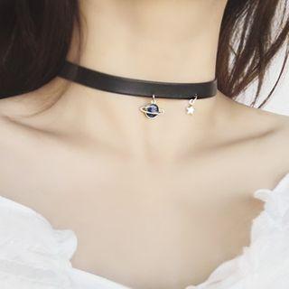 Planet Charm Choker