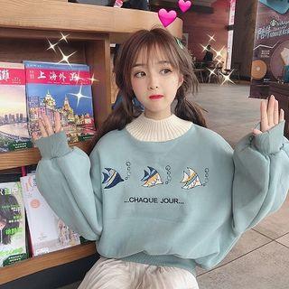 Fish Embroidered Sweatshirt