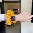 Genuine Leather Shirred Apple Watch Strap