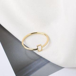 Geometric Copper Ring Gold - One Size