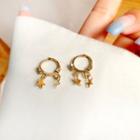 Star Alloy Fringed Earring 1 Pair - Earring - Star - Gold - One Size