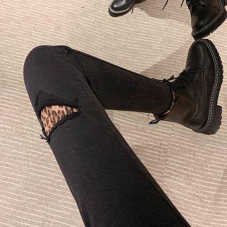 Leopard Slim-fit Jeans