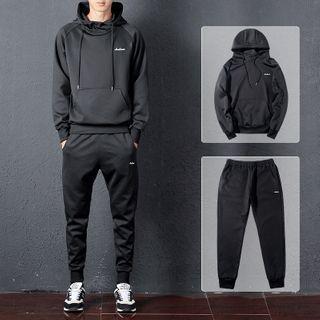 Padded Vest / Lettering Hoodie / Sweatpants / Set