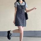 Spaghetti Strap Floral Mini A-line Dress / T-shirt