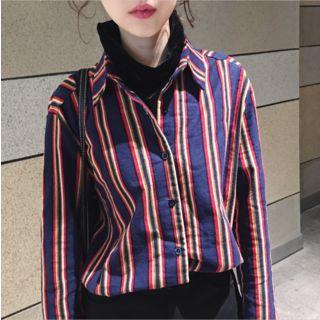 Striped Turtleneck Pullover