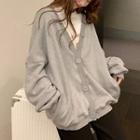 Single-breasted Jacket / Elbow-sleeve Lettering T-shirt