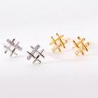 Rhinestone Hashtag Ear Stud