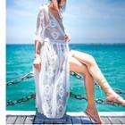 Lace Cover Up As Shown In Figure - One Size