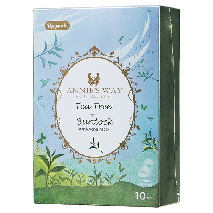 Annie's Way - Tea Tree + Burdock Anti-acne Mask (upgrade) 10 Pcs