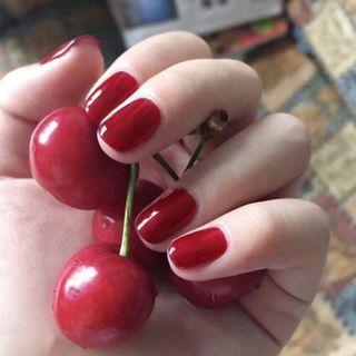Red Faux Nail Patch Red - One Size