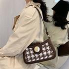 Pattern Embroidered Shoulder Bag
