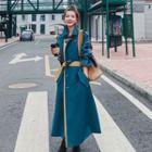 Long-sleeve Double Breasted Plain Trench Coat