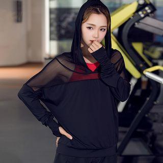 Sport Mesh Panel Hoodie