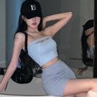 Cutout Tube Top / Asymmetrical Skort
