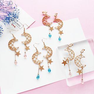 Moon Star Statement Earring