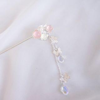 Faux Crystal Tassel Hair Stick