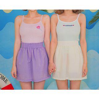 Leegong Pool Party Lettering Camisole Top