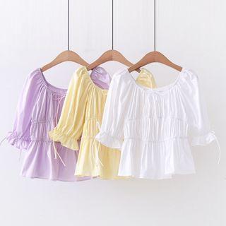 Short-sleeve Tiered Top