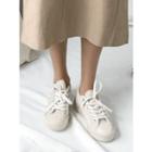 Toe-cap Corduroy Platform Sneakers