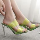 High-heel Transparent Band Sandals